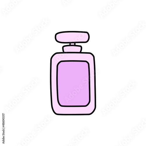 Perfume bottle simple doodle illustration
