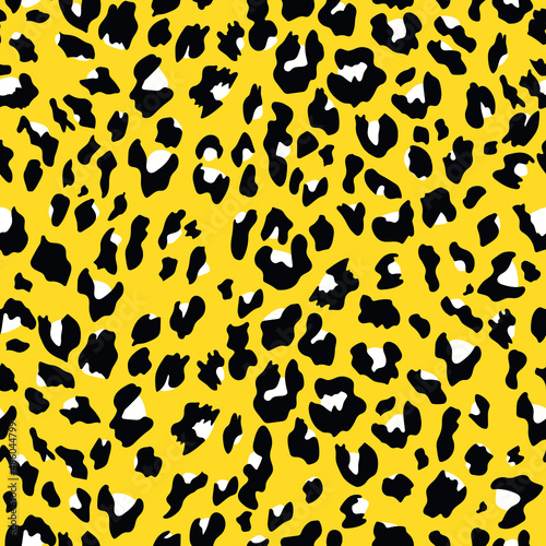Abstract design of a seamless leopard pattern. Jaguar  leopard  cheetah  panther. Seamless background. Vector illustration.