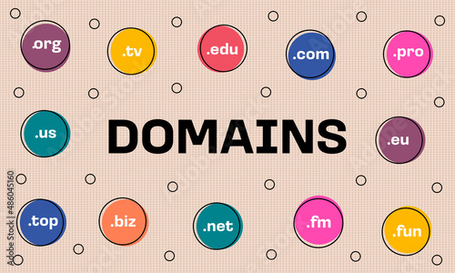 Vintage domains banner