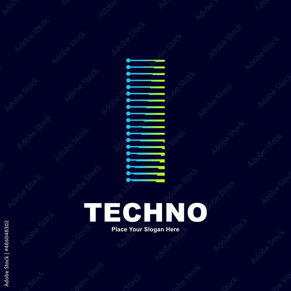letter I technology logo vector design. This good for digital font industry with dot, gradient color and modern style. Also suitable for machine business. letter I technology logo vector design. This good for digital font industry with dot, gradient color and modern style. Also suitable for machine business.