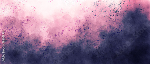 blue purple pink sky gradient watercolor background with clouds texture