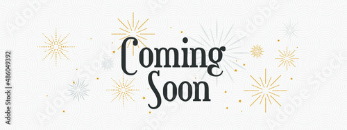 coming soon sign on white background	