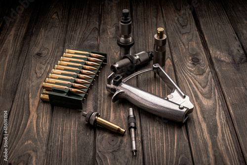 Reloading, ammo and reloading accessories, soft focus