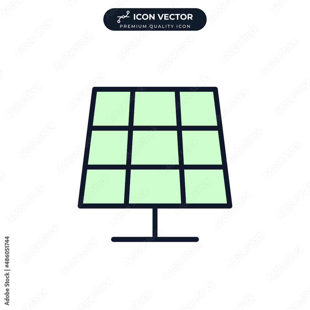 Solar energy. Solar power icon symbol template for graphic and web design collection logo vector illustration Solar energy. Solar power icon symbol template for graphic and web design collection logo vector illustration
