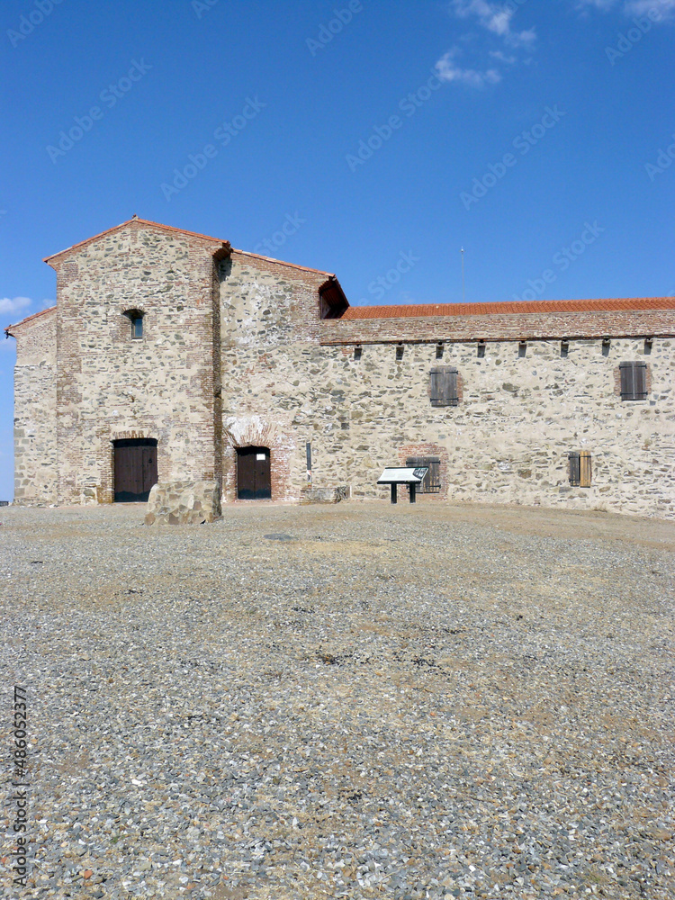 Calera de León (Extremadura) Spain. Exterior of the Monastery of Tentudía