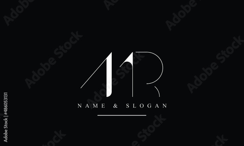 RM, MR, R, M abstract letters logo monogram