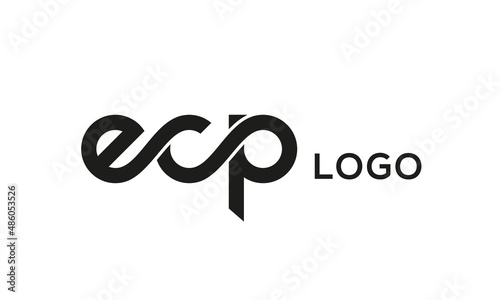 Letter ECP creative logo design vector photo