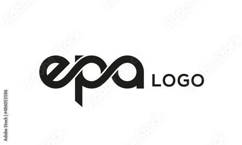 Letter EPA creative logo design vector