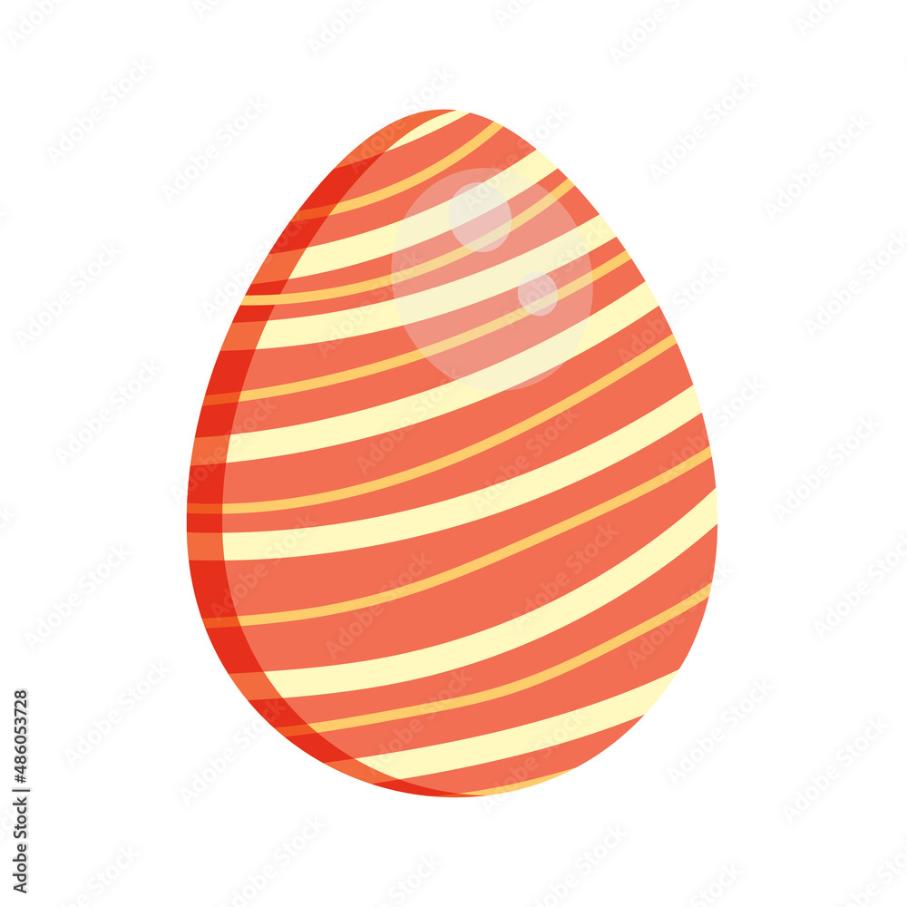 Easter egg. Isolated vector image on white background. Vector illustration. Easter egg. Isolated vector image on white background. Vector illustration.