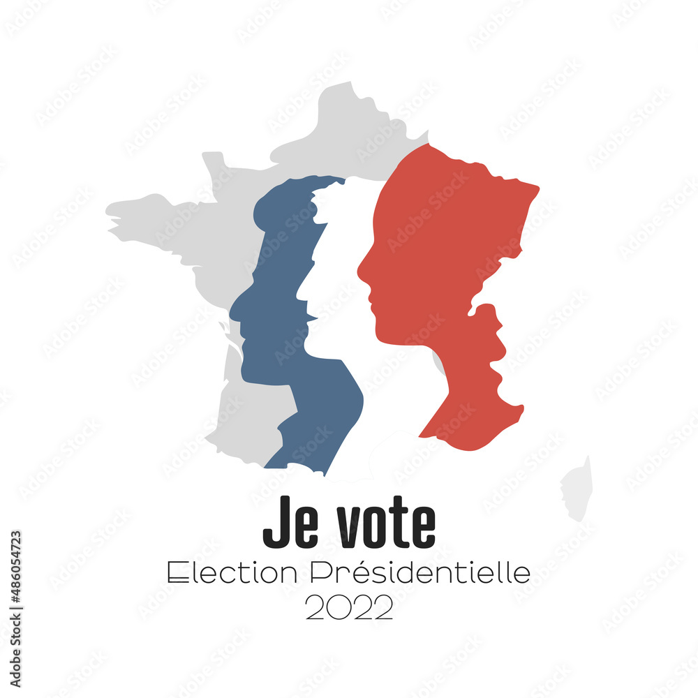 Je vote. Election Présidentielle de 2022 en France.