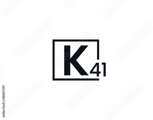 Free Download K41, 41K Initial letter logo - GFXLoad