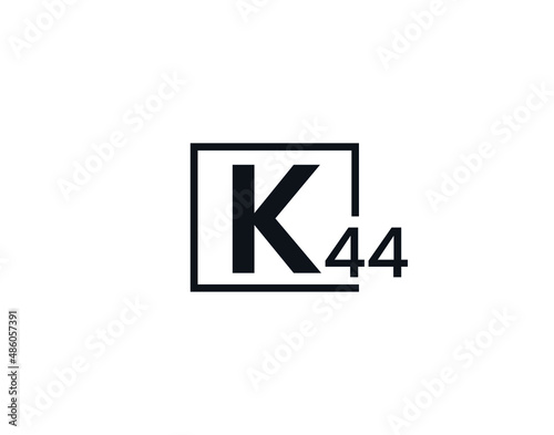 K44, 44K Initial letter logo