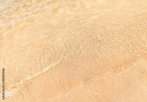 Natural trendy sand background. Beige sea beach sand texture.