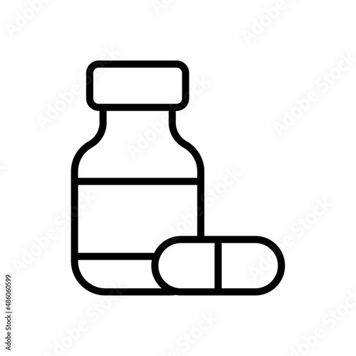 pill icon vector design template simple and clean
