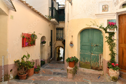 The door of a house in Arboli, a small village in the mountains close to the Amalfi coast.