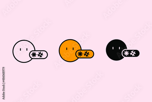 cyber bullying experience icons  symbol vector elements for infographic web