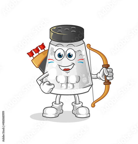 salt shaker native american tribe. cartoon mascot vector © dataimasu