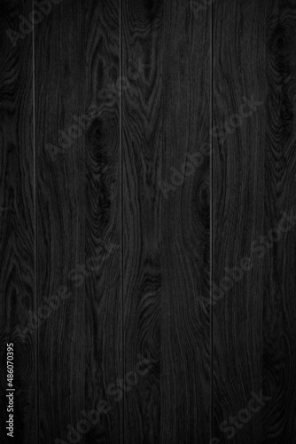 Bild auf Leinwand Black gray wood color texture horizontal for background