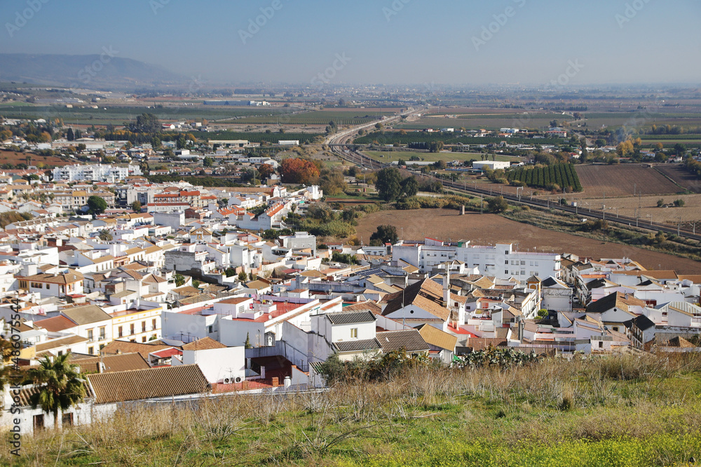 The view from the castle Almodovar Del Rio, Spain	