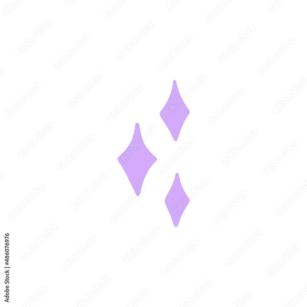 Obraz premium Sparkles cute hand-drawn vector illustration