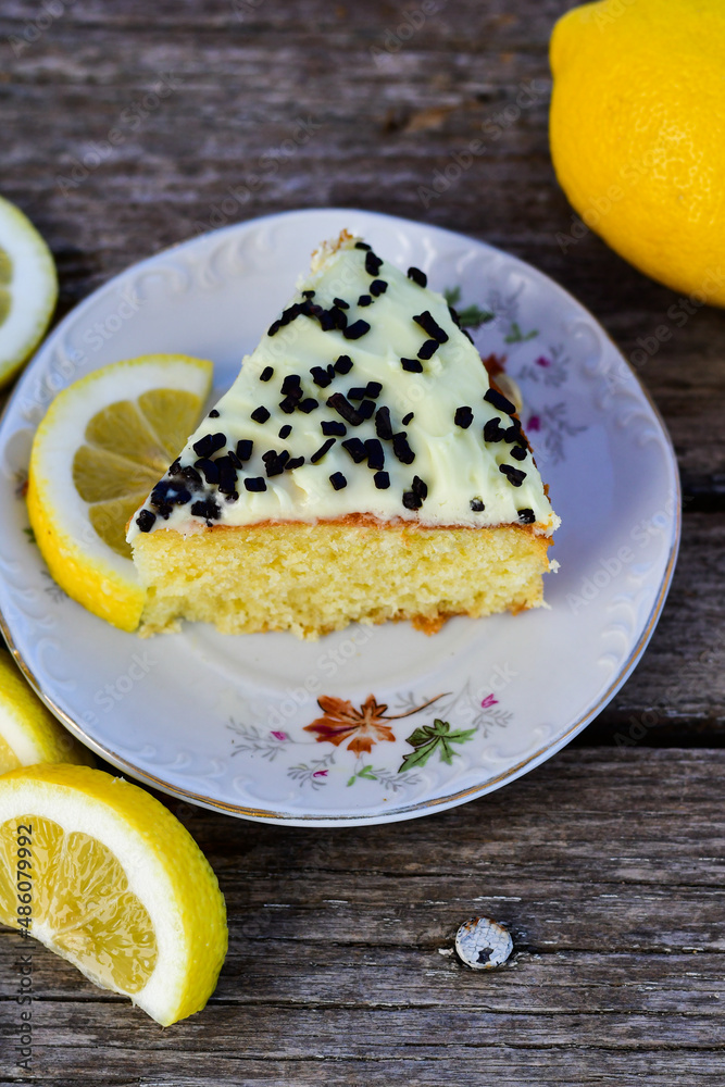 Lemon cake .Lemon almond gluten free cake with cream cheese frosting. Ketogenic diet dessert Lemon cake .Lemon almond gluten free cake with cream cheese frosting. Ketogenic diet dessert