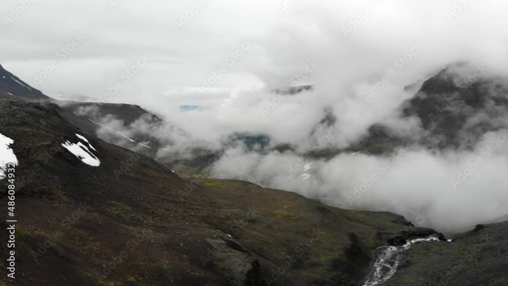 Aerial view of the landscape at Putorana plateau Aerial view of the landscape at Putorana plateau