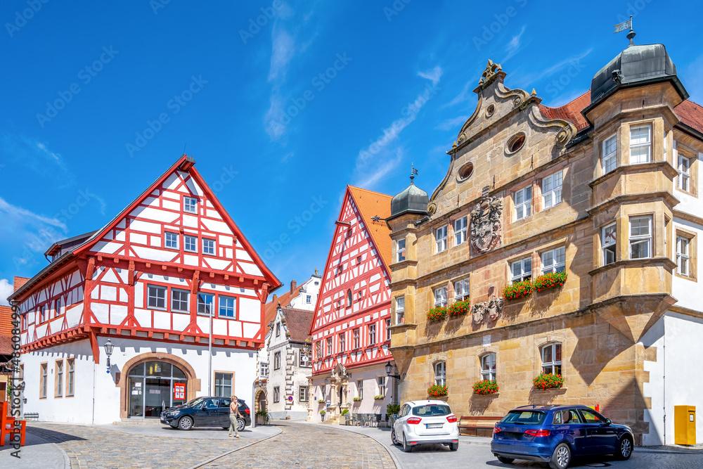 Rathaus, Wolframs Eschenbach, Bayern, Deutschland 