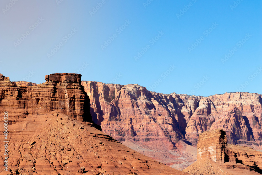 Landscape of arizona arid terrain Grand canyon Landscape of arizona arid terrain Grand canyon