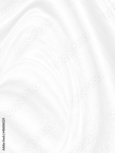 Clean woven fashion textile beautiful soft fabric abstract smooth curve shape decorative white background