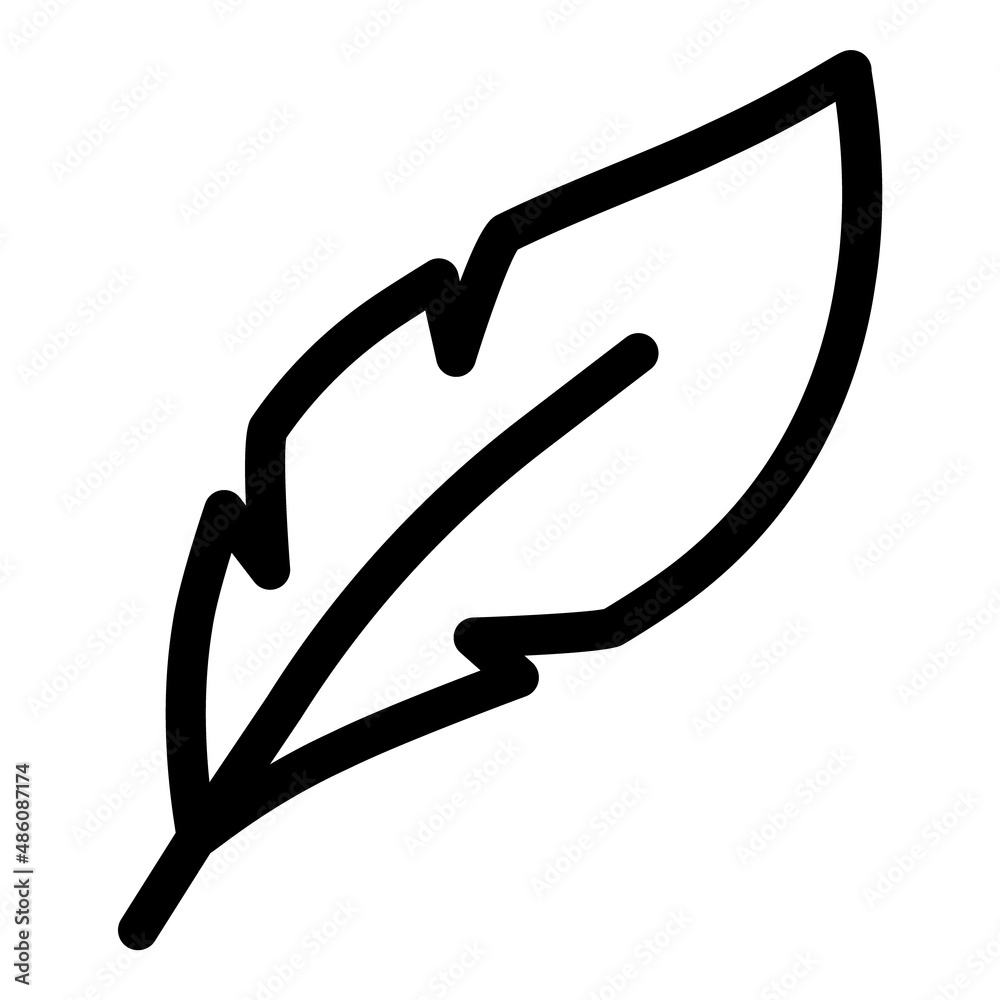 Quill Flat Icon Isolated On White Background Quill Flat Icon Isolated On White Background