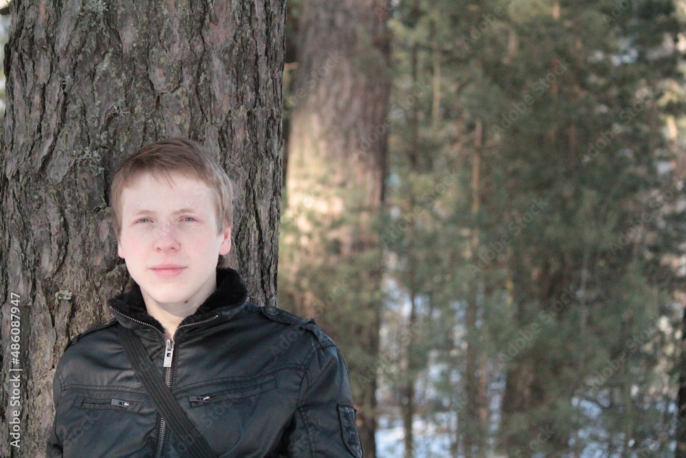 man in forest man in forest