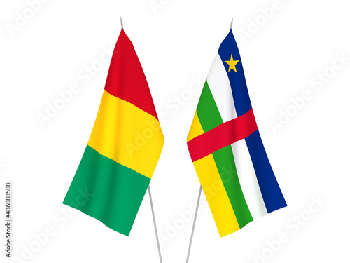 Guinea and Central African Republic flags