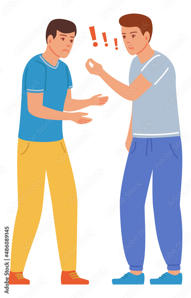 Man shouting in anger. Friends fight. Relationship problem Man shouting in anger. Friends fight. Relationship problem