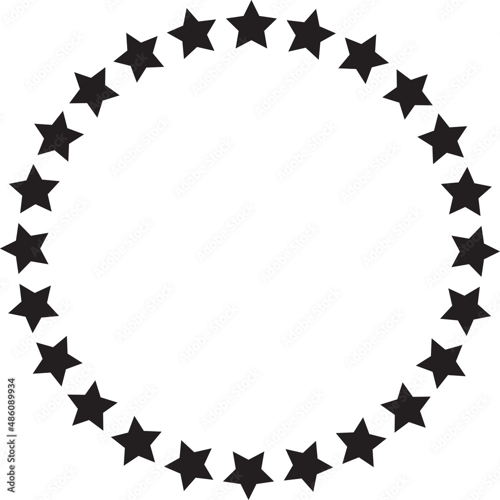 Vektorov Grafika Star Circle Eps And Svg Vector Template For Cricut