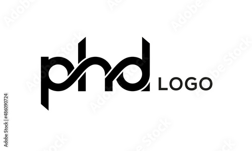 Letter PHD creative logo design vector