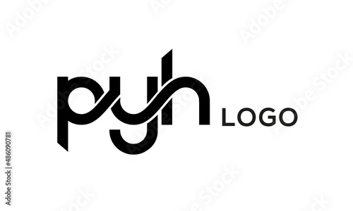 Letters PYH creative logo design vector photo