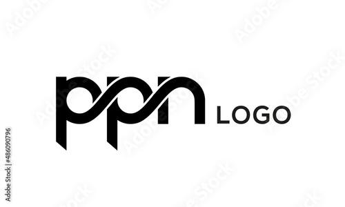 Letters PPN creative logo design vector photo