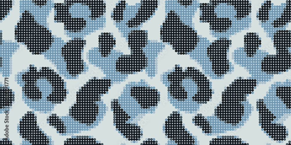 Round shape cheetah seamless pattern. Geometric circle animal fur wallpaper. Round shape cheetah seamless pattern. Geometric circle animal fur wallpaper.