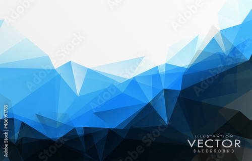 abstract blue geometric business template design