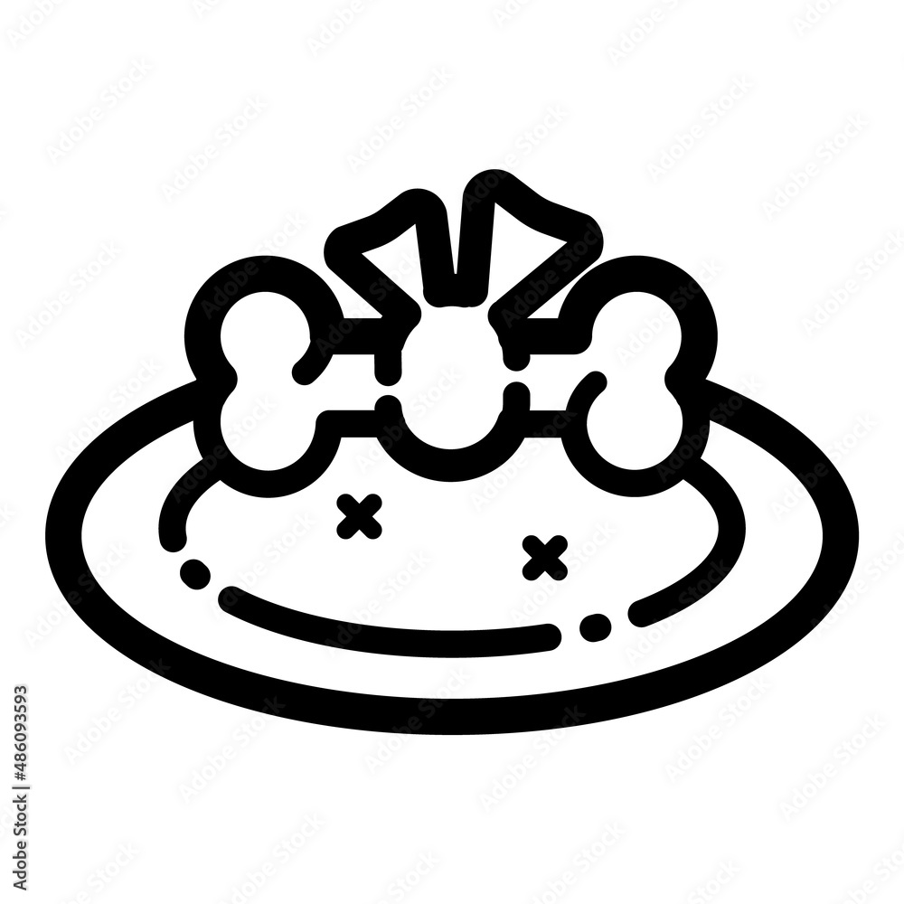 Dog Food Flat Icon Isolated On White Background Dog Food Flat Icon Isolated On White Background