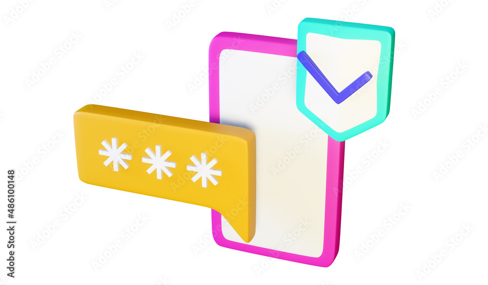 OTP One-time password for secure transaction on digital payment transaction for mobile app on smartphone screen 2-Step verification Illustration 3d design Mobile phone and online message Enter otp OTP One-time password for secure transaction on digital payment transaction for mobile app on smartphone screen 2-Step verification Illustration 3d design Mobile phone and online message Enter otp