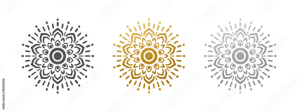 Beautiful Mandala Ornament - Vector Set