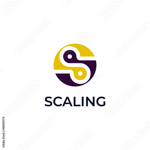 ILUSTRATION LETTER S ICON CREATIVE MODERN DESIGN