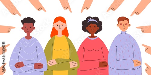 Bullying diverse people, racism, homophobia, nazism.