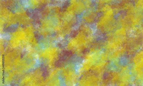 Abstract watercolor background in yellow and purple tones © Valeria Samoylova