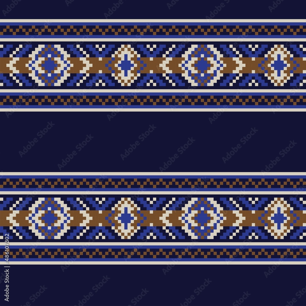Christmas Fair Isle Seamless Pattern Design Christmas Fair Isle Seamless Pattern Design