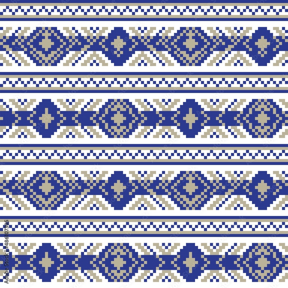 Christmas Fair Isle Seamless Pattern Design Christmas Fair Isle Seamless Pattern Design