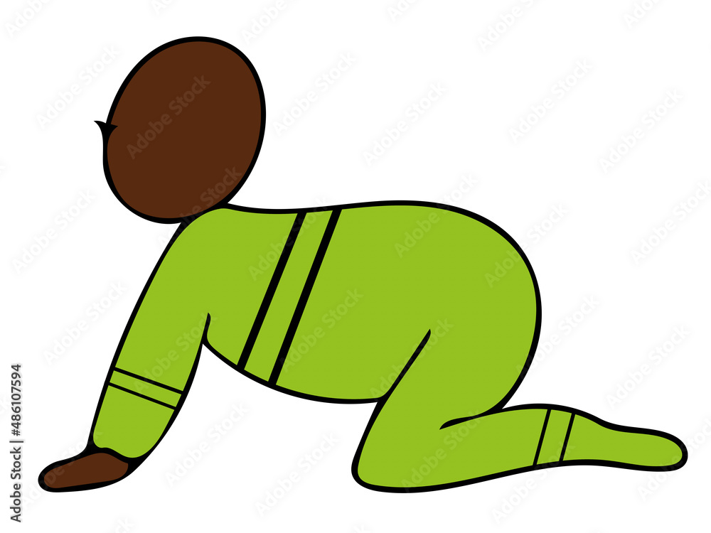 Obraz premium baby crawling