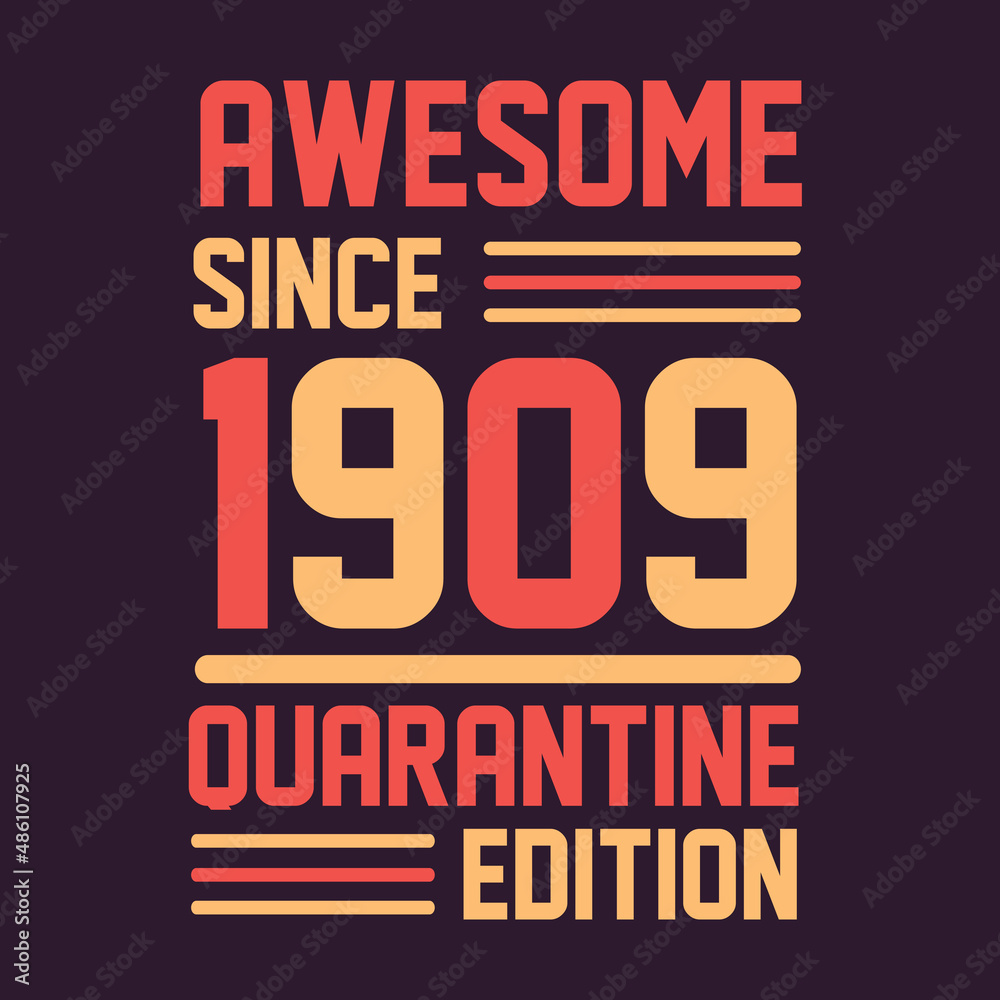 Awesome since 1919 Quarantine Edition. 1919 Vintage Retro Birthday