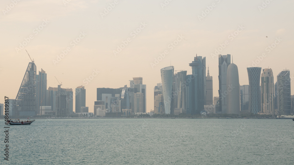 QATAR CAPITAL- DOHE CITY SKYLINE. QATAR CAPITAL- DOHE CITY SKYLINE.